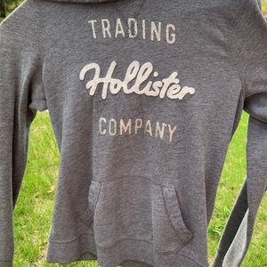 Hollister Sweatshirt - Hooded - Grey - Small
